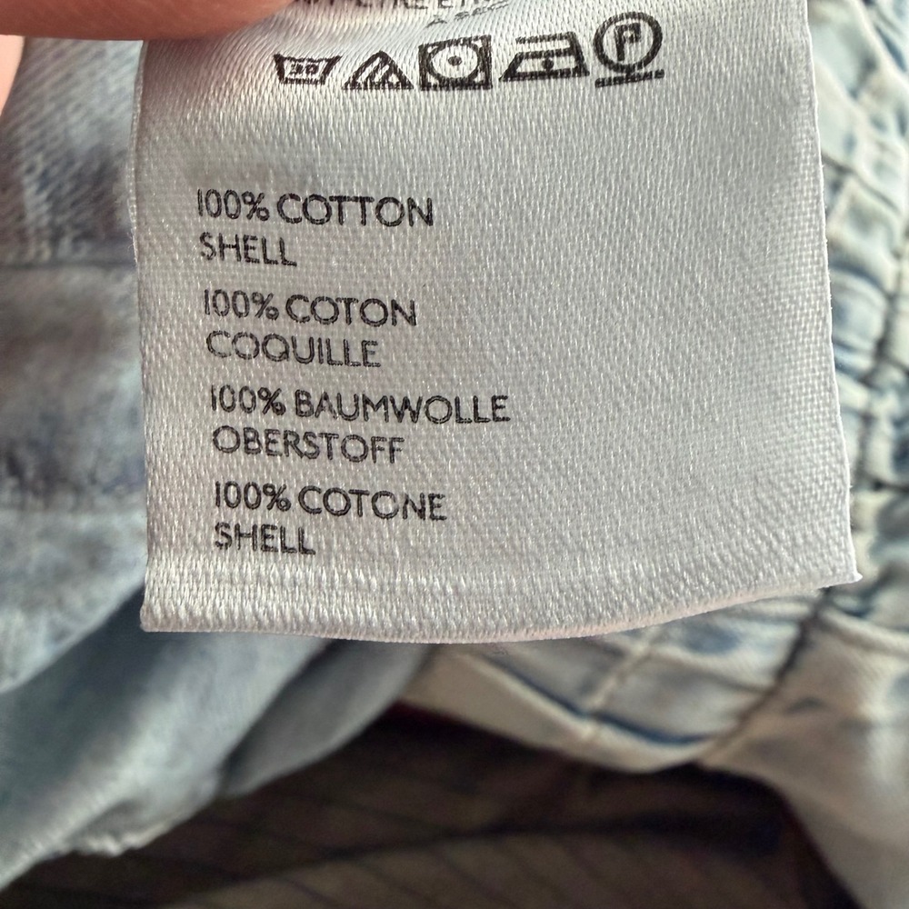 We The Free Forget Me Knot Pull On Wide Leg Jeans Light Wash Blue OB1910731 L - Picture 6 of 8